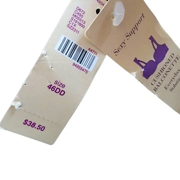 Cacique Sexy Cushioned Support Bra 46DD. New with tags - Picture 8 of 13